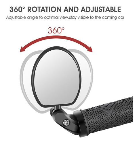 Espejo Retrovisor Giratorio Para Bicicleta Espejo Retrovisor