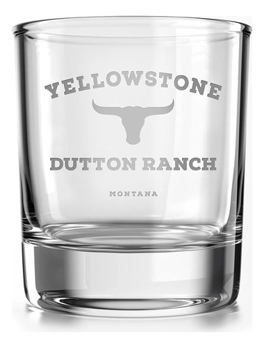 Yellowstone Dutton Ranch Vaso Whisky Old Fashioned 10 Onzas