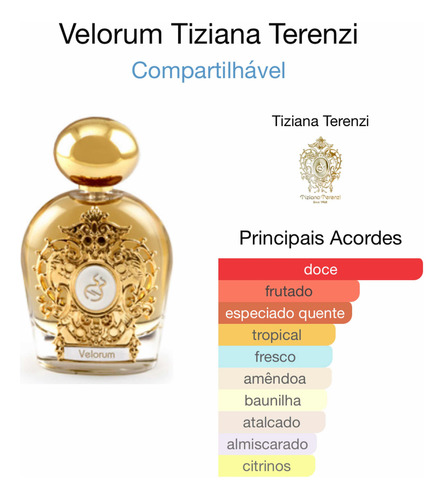 Perfume Tiziana Terenzi Velorum Assoluto Extrait De Parfum 100ml - Original