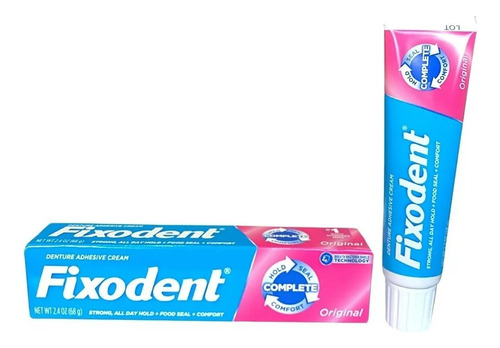 01 Un. Fixodent Original 68gr- Pasta Para Fixar Dentadura