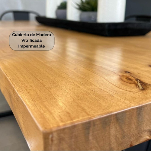 Juego De Comedor Mesa Industrial 160x90 + 6 Sillas Tolix