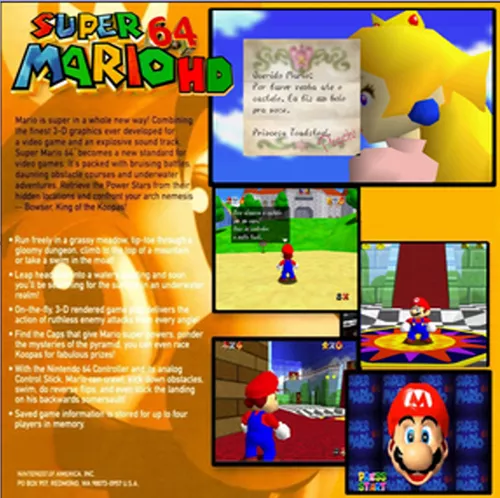 Jogo Super Mario 64 para Ps3 Pkg Atualização Hen/Han Ps3, Jogo de  Videogame Nintendo Nunca Usado 66576552