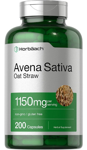 Avena Sativa 1150 Mg Horbäach 200 Capsulas