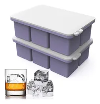 Comprar Moldes Grandes Para Cubitos De Hielo Mossime: Hielo Cuadr...