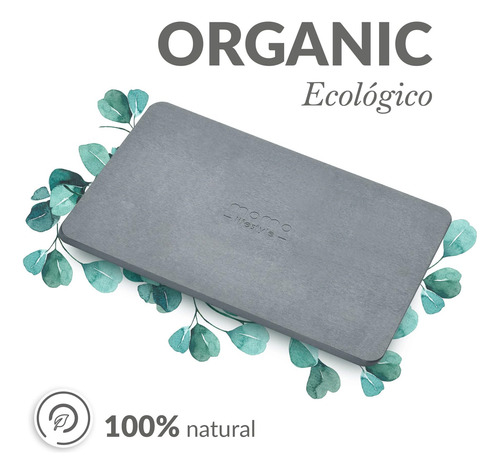 Momo Lifestyle Stone Bath Mat Drytomita 23.6 X 15.4 Graphite