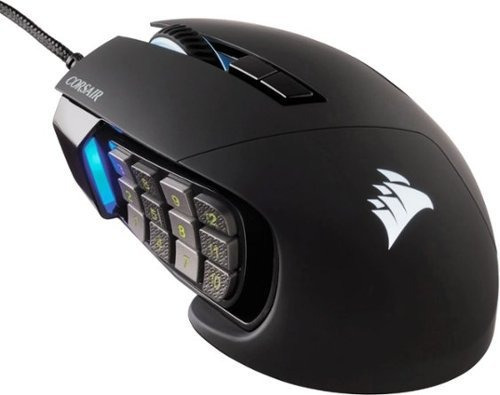 Mouse Óptico Corsair Con Cable Scimitar Rgb Elite Con 17