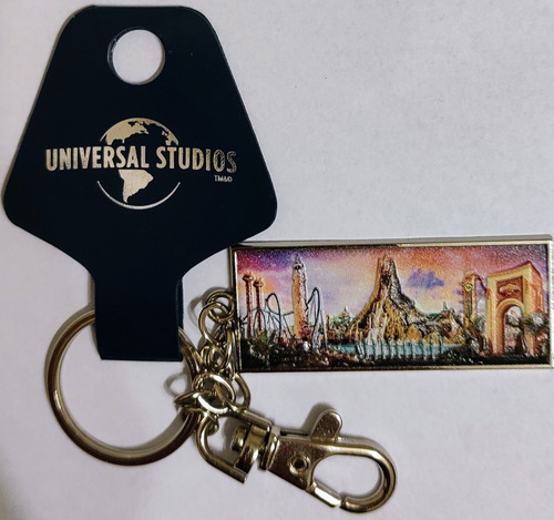 Llavero Con Gancho Metal Universal Studios Original Y Mapa