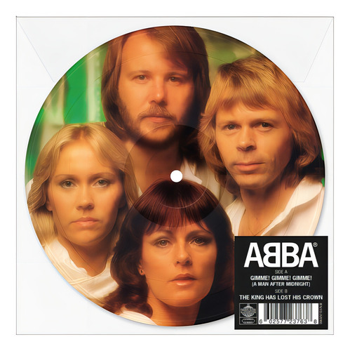 Abba Gimme! Gimme! Gimme! Vinilo Single 7 Picture Stock Nuev