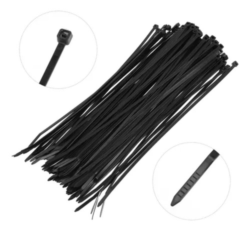 Bridas Amarra Cables Plastico 60 Piezas 350mm Negro