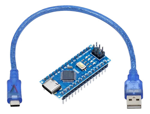 Tarjeta Nano Compatible Con Arduino + Cable Usb C 15 Piezas