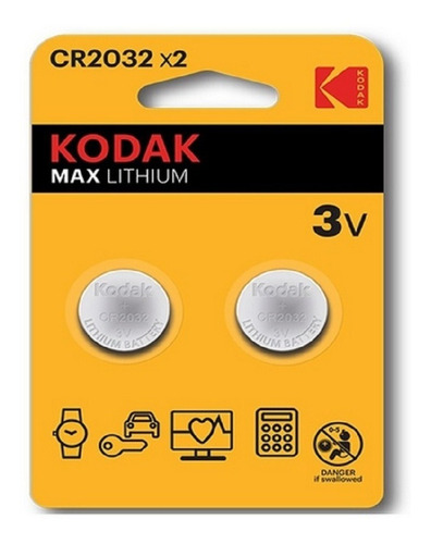 Baterías Pilas Kodak Max Lthium 2 Cr2032 3v