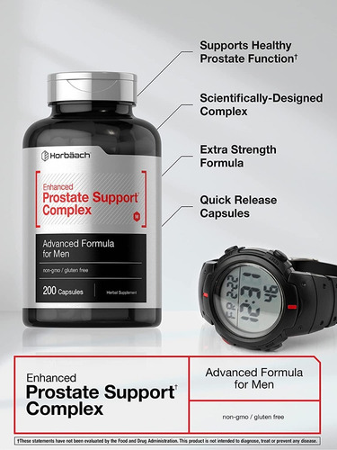 Prostate Support Complex X 200 Cápsulas - Horbaach Sin Sabor