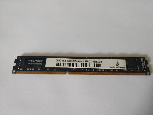 Imagem 3 de 4 de Memoria Ddr3 1600mhz 4gb Risemode