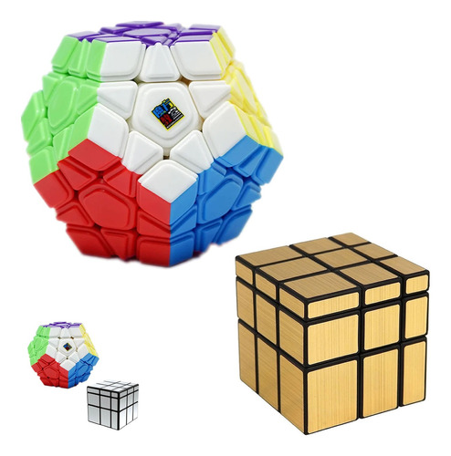 Cubos Rubik Pack Megaminx Moyu + Mirror Qiyi