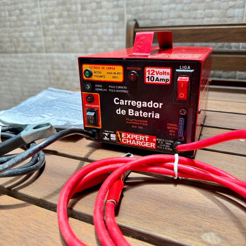 Carregador De Baterias Automotivo 12 V 10 Amp C/ Reativador (Usado)