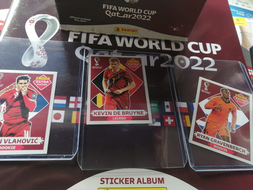 Panini Extra Qatar 2022 Fifa 3 Dusan, Bruyne, Gravenberch 