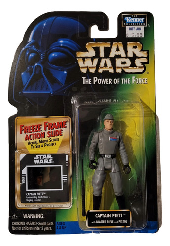 Star Wars Potf Green Card Diapositiva, Captain Piett Nuevo