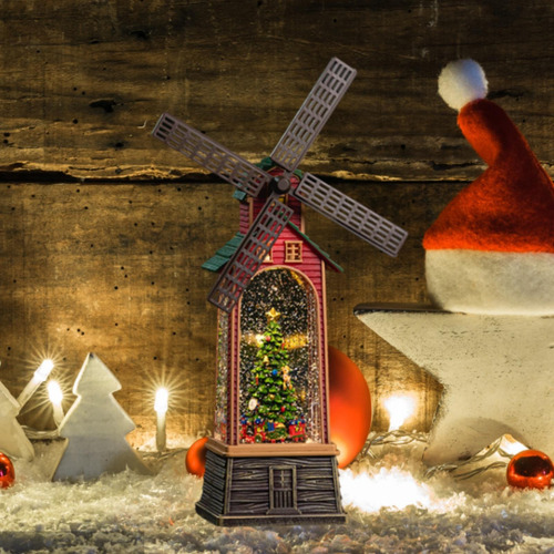 Bola De Nieve Navideña, Adorno Árbol De Navidad
