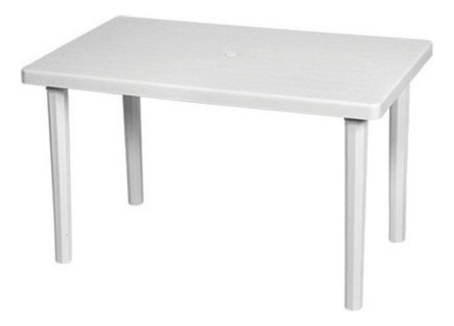 Mesa Grande Branca Desmontável 6 Lugares Cor Branco
