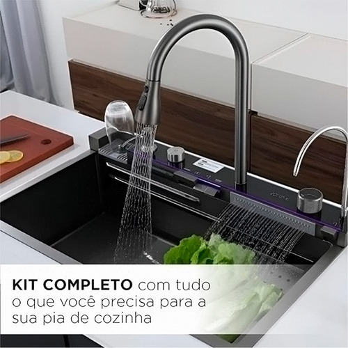 Cuba Gourmet Aço Inox Multifuncional Completa Com Acessários