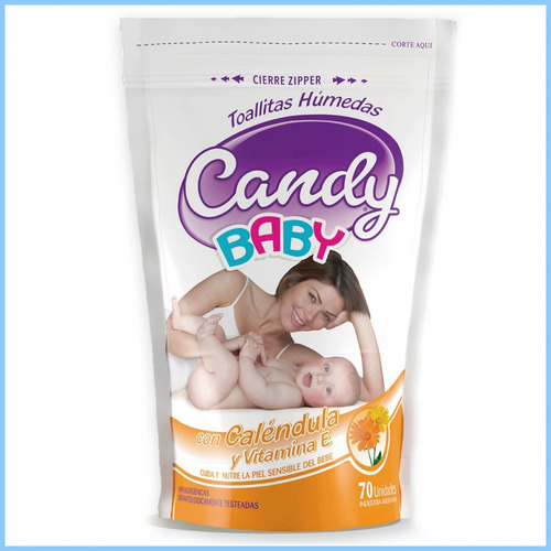 Toallitas Humedas Calendula Candy Baby 70 Uni X 24 Paquetes