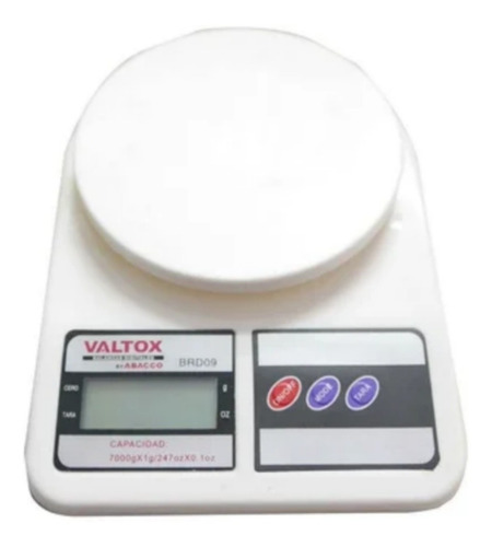 Balanza De Cocina Electrónica Gramera De 1g A 7 Kg Valtox