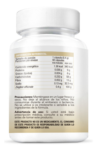Bio B 2 Pack De 60 Cápsulas Jengibre