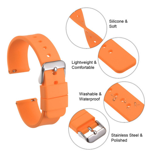 Correa De Silicona For Reloj Inteligente Con Hebilla