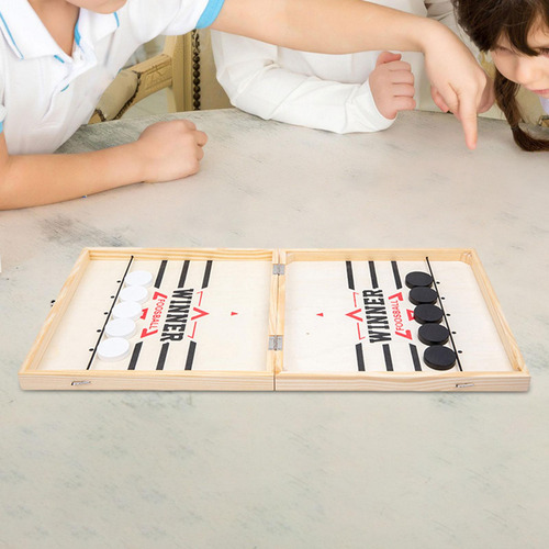 Juego De De Juego De Disco Rápido De Madera, Juego De Mesa