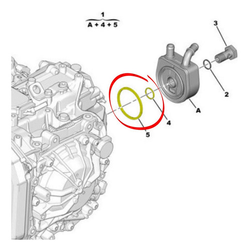Kit Oring Trocador Câmbio Al4 Peugeot 206 207 C3 E Aircross