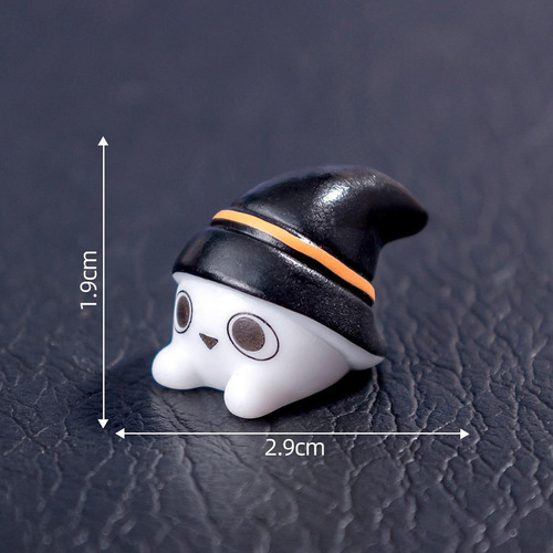 5 Figura De Halloween En Miniatura, Adorno 1,6 X 2,5 Cm Gato