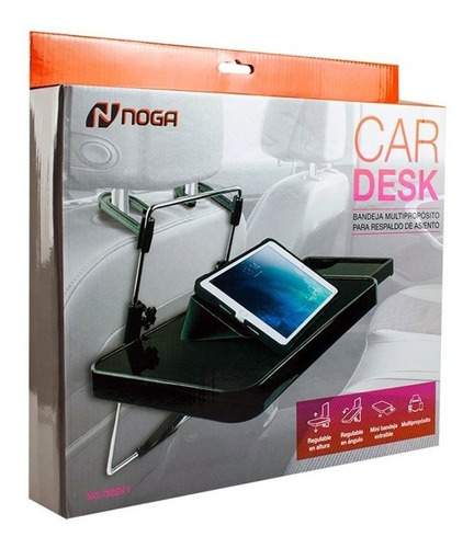 Bandeja Para Auto Soporte Tablet Noga Car Desk 1 Apoya Vasos