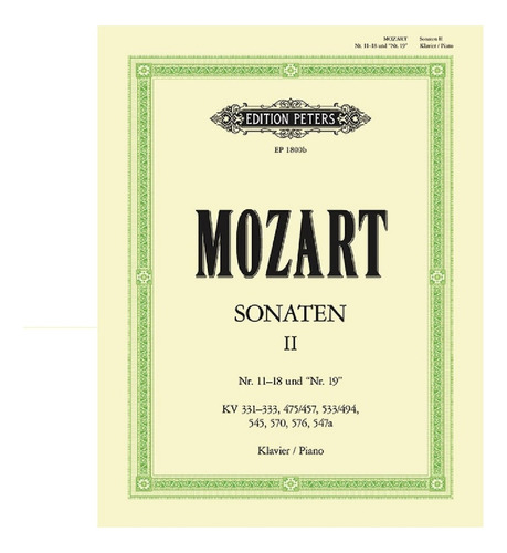 W.a. Mozart: Sonatas For Piano Vol.2 / Sonaten Fur Klavier B