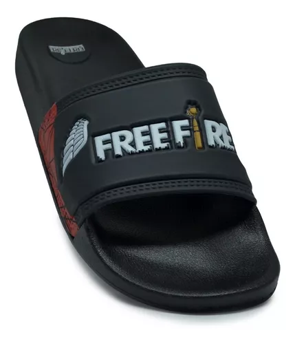 Chinelo De Dedo Masculino Free Fire Angelical Preto - Compre Agora