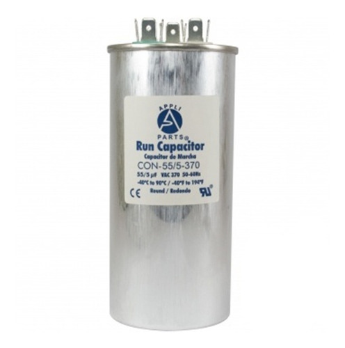 Capacitor Trabajo Aire Acondicionado 55+5 Uf Mfd 370-450vac