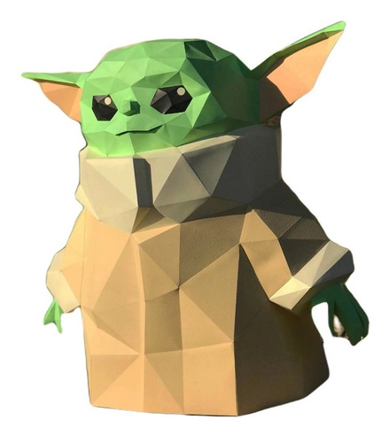 Baby Yoda Para Armar Papercraft (formato Digital Pdf)