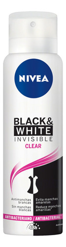 Antitranspirante em aerossol Nivea Invisible for Black & White Clear 150 ml