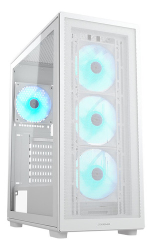 Gabinete Cougar Blanco Mx220 Rgb Atx 4 Ventiladores Argb