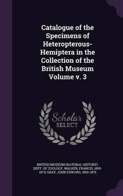 Libro Catalogue Of The Specimens Of Heteropterous-hemipte...