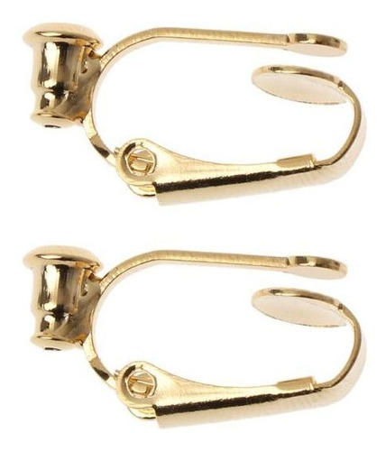 1 Par De Convertidores De Aretes De Aro Con Clip, Sin Perfor