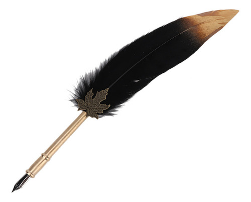 Pluma Retro De Acero Inoxidable Para Escribir Por Inmersión