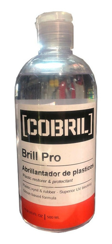 Cobril Brill Pro Abrillantador Siliconado De Plásticos 500ml