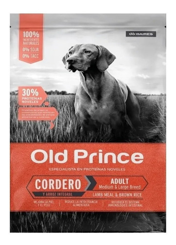 Old Prince Cordero Adulto X 3 Kg 