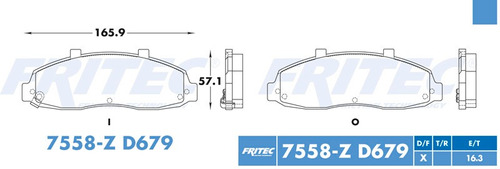 Balatas Delantero Fritec Lobo 2001-2002 5.4l