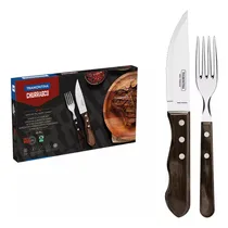 Comprar Jogo Para Churrasco Tramontina Inox Polywood Churrasco 12 Pç