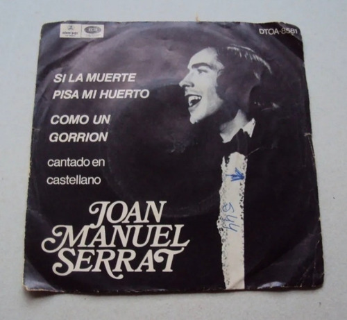 Qd Lote 5 Discos Simples - Joan Manuel Serrat (Usado)