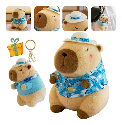.s 2 Unidades De Muñecos De Capibara Y Colgantes De Peluche