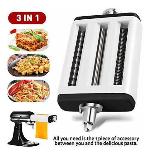 Imagen 2 de 5 de Accesorio Para Hacer Pasta 3 En 1 Para Batidora Kitchenaid