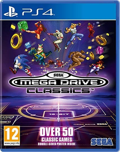 Sega Genesis Classics Ps4 Midia Fisica 50 Jogos Megadrive