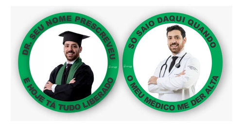 Adesivo Formatura Medicina  7cm (200unidades)